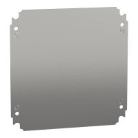 Płyta pełna montażowa 300x300mm (WxS), wykonana z arkusza stali galwalniczej, S3D, Thalassa | NSYMM33 Schneider Electric