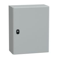 Obudowa wisząca Spacial S3D drzwi gładkie z pł. mont. 500x400x200 (WxSxG) IP66 IK10 RAL7035, Special | NSYS3D5420P Schneider Electric