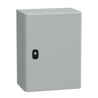 Obudowa wisząca Spacial S3D drzwi gładkie bez pł.mont 400x300x200 (WxSxG) IP66 IK10 RAL7035, Special | NSYS3D4320 Schneider Electric