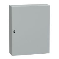 Obudowa wisząca Spacial S3D drzwi gładkie z pł.mont. 1000x800x250 (WxSxG) IP66 IK10 RAL7035, Spacial | NSYS3D10825P Schneider Electric