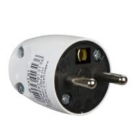 Wtyczka z/u 2P+PE 16A W-131 biała Elda | W13101 Schneider Electric