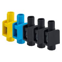 Zaciski pojedyncze 1x1-4mm2 400V VZP 091-10, czarny/niebieski/żółto/zielony (zestaw 10szt) | 61.204 Elektro-Plast Opatówek