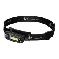 Latarka czołowa Falcon Eye BLAZE 2.2, 60lm, ładowalna, zestaw (kabel USB), kolor czarny | FHL0023 Mactronic