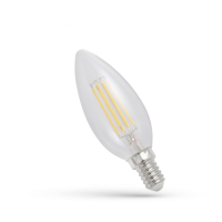 Lampa LED COG 4W 460lm 4000K E14 230V NW CLEAR świeczka przeźroczysta neutralna biała | WOJ+14332 Wojnarowscy