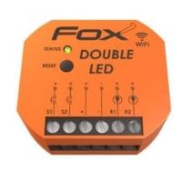 Sterownik Wi-Fi do oświetlenia LED dwukanałowy 12 V DOUBLE LED FOX | WI-LED2S2-P F&F