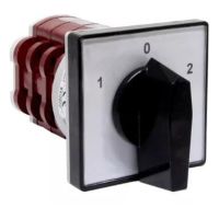Łącznik krzywkowy 4G10-202-U-R014, 10A, bez obudowy, pokrętło czarne 2-biegunowy (1-0-2) | 63-249056-001 Apator