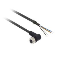 Złącze żeńskie M12 kątowe 4-pinowe kabel 15m PUR | XZCP1241L15 Schneider Electric