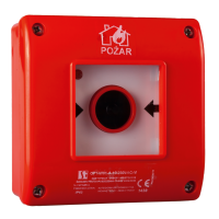 Ręczny ostrzegacz pożarowy OP1, 1NO+1NC LED, 230VAC | OP1-W01-A\11-230 Spamel