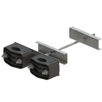 Uchwyt U-1 słupa ŻN podwójny z odsadzeniem L200 M10 fi SZT 25-50 mm U102 | U50(2)ŻN-zo ALPAR