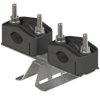 Uchwyt U-1 słupa wirowanego podwójny fi 25-50 mm | U50(2)W ALPAR