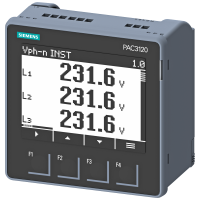 SENTRON 7KM PAC3120, miernik parametrów sieci 96x96, LCD, 3x400/690VAC, 1/5A, zasil. 100…250VAC/DC | 7KM3120-0BA01-1DA0 Siemens