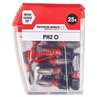 Bity Shockwave CD PH2 25mm (zestaw 25szt) | 4932430853 Milwaukee