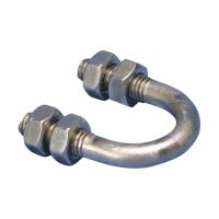 Śruba „U”, S316, 49mm OD, 1 1/2" rury, 40 DN, M8 pręta, UB4N049M8S6 | 597645 Erico
