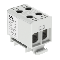 Zacisk uniwersalny, złączka OTL50-2 szara, 2xAl/Cu 1,5-50mm2 1000V, MAA2050A10 | MAA2050A10 Morek