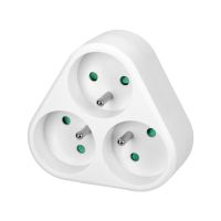 Rozgałęźnik 3x2P+Z, biały | OR-AE-13178 Orno