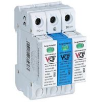 Ogranicznik przepięć do fotowoltaiki PV50 klasy B+C 3p 12,5kA (T1T2-DC) 1000V z iskiernikiem | 491-53 Viplast