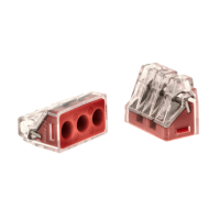Szybkozłączka PC-863, 3-torowa drut/linka, 2,5-6mm2, 41A, 450V (opak=50szt) | PC-863 Trytyt