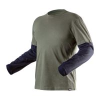 Koszulka z długim rękawem CAMO olive, rozmiar M | 81-616-M TOPEX