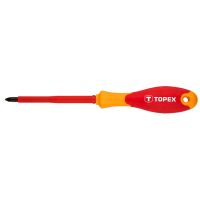 Wkrętak krzyżowy PZ1/80 1000V Pozidriv | 39D479 TOPEX