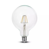 Żarówka LED V-TAC 4W filament E27 G125 ściemnialna VT-1994D 2700K 320lm | 3800157605021 LED EUROPE