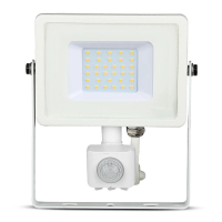 Naświetlacz LED V-TAC 30W SAMSUNG CHIP czujnik ruchu funkcja cut-OFF biały VT-30-S-W 3000K 2400lm 5 | 3800157631136 LED EUROPE