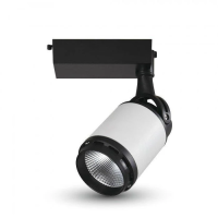 Oprawa LED V-TAC szynoprzewód 3F 35W 24st LED czarny biały VT-4537 6400K 2850lm | 3800157620680 LED EUROPE