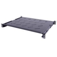 Półka regulowana 19" 1U o głębokości 350-450mm, mocowana w 4 punktach | CCAS-P-350 securityNET