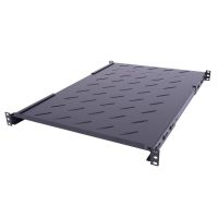 Półka regulowana 19" 1U o głębokości 650-810mm, mocowana w 4 punktach | CCAS-P-650 securityNET