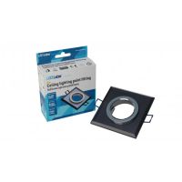 Oprawa RIA szklana kwadrat czarna IP20 wpuszczana 88 x 25 mm ϕ60 mm | 20-1220-19 LED Labs