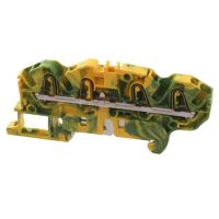 Złącze ochronne z zac.sprężynowymi 0,2-2,5mm2, 4-podłączenia, Sz:5mm, żółto-zielony | 1SNK705152R0000 TE Connectivity Solutions