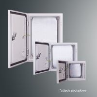 Obudowa n/t z płytą montaż PSH 404015 PROFIT 400x400x150;IP65; IK10; RAL7035,zamek herm.-D5 | PSH 404015 Kubiak