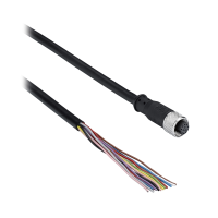 Kabel M12, 12 pinów żeńskich, 20m | XZCP57V12L20 Schneider Electric