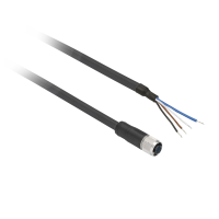 Złącze żeńskie M8 proste 4-pinowe kabel 10m PUR | XZCP0941L10 TMSS France