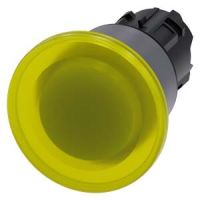 Przycisk grzybkowy 3SU1, 22mm, okrągły, , podświetlany, żółty, SIRIUS ACT | 3SU1031-1BA30-0AA0 Siemens