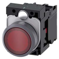 Przycisk 3SU1, 22mm, okrągły plastik, podświetlany, czerwony, SIRIUS ACT | 3SU1132-0AB20-1CA0 Siemens