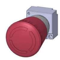 Przycisk STOP awaryjny 3SB3, 22mm, fi40mm, bez samopowrotu, z uchwytem, okrągły , czerwony | 3SB3500-1HA20 Siemens