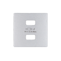 Pokrywa ładowarki 2xUSB, aluminium Simon 82 | 8221096-093 Kontakt Simon