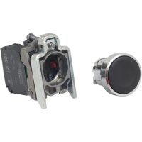 Przycisk płaski, czarny, moment. 1 NO+1NC | XB4BACUST02 Schneider Electric