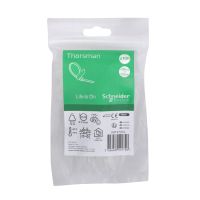 Opaska kabl. z polem opis. 100x2.5 biała (opak 100szt) | IMT47004 Schneider Electric