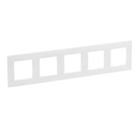 Ramka pięciokrotna, biały, Niloe Step | 863195 Legrand
