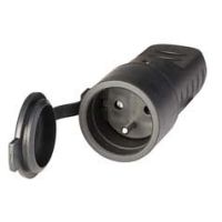 Gniazdo gumowe przenośne QUICK 2P+E 16A 250V IP44 | 110.3150 Scame