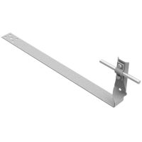 Uchwyt dachówkowy przykręcany do łaty z blaszką, skręt, L=43cm, ocynk ogniowy | AH0919OG AH Hardt