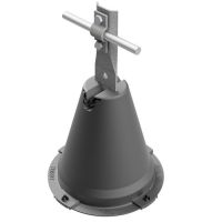 Uchwyt betonowy w tworzywie z blaszką, H=21cm, tworzywo/ocynk ogniowy | AH1223OGP AH Hardt