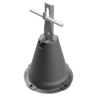 Uchwyt betonowy w tworzywie zacisk, H=28cm, tworzywo/ocynk ogniowy | AH1224OGP AH Hardt