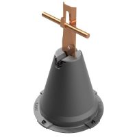 Uchwyt betonowy w tworzywie zacisk, H=21cm, tworzywo/miedź | AH12222P AH Hardt