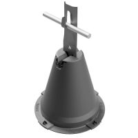 Uchwyt betonowy w tworzywie zacisk, H=19cm, tworzywo/stal nierdzewna | AH12203P AH Hardt