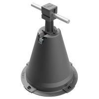 Uchwyt betonowy w tworzywie ze słupkiem, H=10,5cm, czarny, tworzywo | AH12190PA AH Hardt