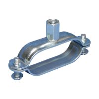 Klamra do rur z nakrętką, owalna, 25 DN, M8, M10 pręta, MXOVDN25EG | 403800 Erico