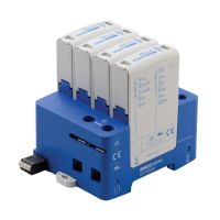 Ochrona przeciwprzepięciowa na szynę  DIN DT1, klasa I+II 25 kA, tryb 4+0, 240V | DT130040R Erico