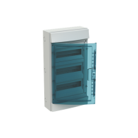 Obudowa Mistral65, 36-modułów (3 rzędy), drzwi przezroczyste, IP65, AT&U/Mistral | 1SL1206A00 ABB